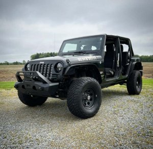 Jeep Wrangler JL Front Winch Bumper - Body Armor 4x4 - Orion Stubby - Light Texture Black - `07-`22